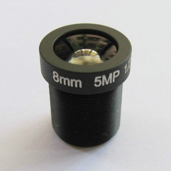 8MM 5MP 1/2.5 M12 40 Degree IR Sensitive FPV Camera Lens