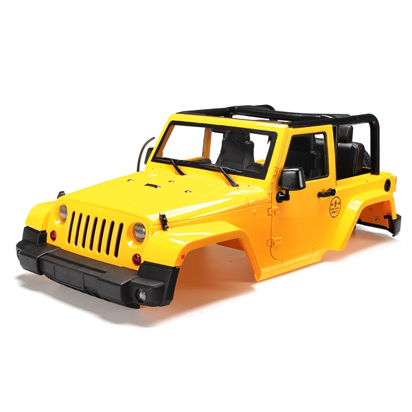 1/10 RC Truck Hard Body Shell Canopy Jeep Wrangler Rubicon Topless For SCX10/D90