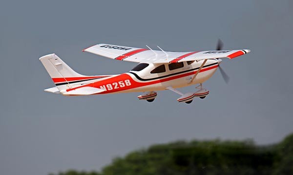 Sonicmodell Cessna 182 V2 1410MM Wingspan Red With Flap LED  PNP