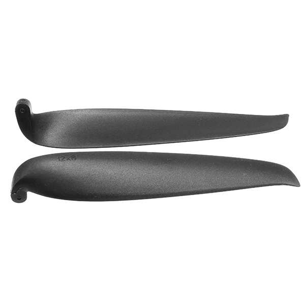 XFX 12*8 1280 Inch Black Nylon Folding Propeller Blade For RC Model