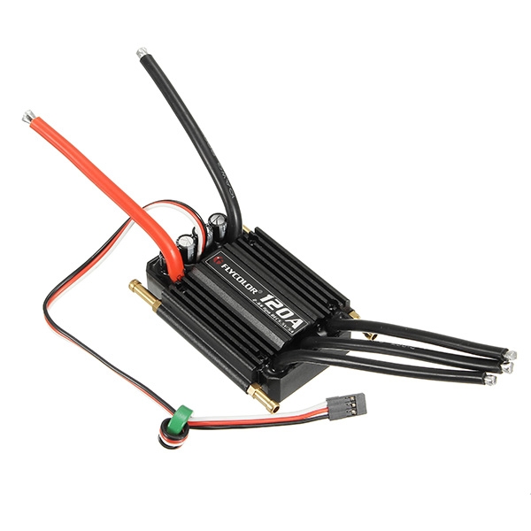 FlyColor Waterproof Brushless 120A ESC 2-6s With 5.5v / 5A  For RC Boat