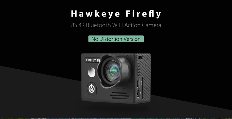 Hawkeye Firefly 8S 4K 90 Degree FOV HD Visual Angle WIFI FPV Sports Camera No Distortion Version