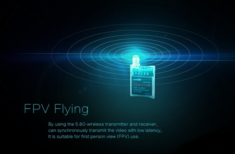 Detrum DVT58 200mW 800m 5.8G 48CH FPV VTX Racing Transmitter For Racer Drone