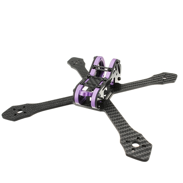 Anniversary Special Edition Realacc Purple215 215mm 4mm Arm Thickness Carbon Fiber Frame Kit  
