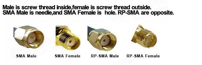 4pcs RP-SMA Female Adapter PCB EdgE-mount Solder RF Connector