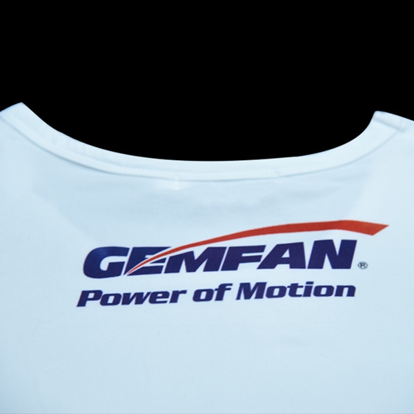 Gemfan WL-01 Monkey Modal Cotton White T-Shirt Crewneck Short Sleeved