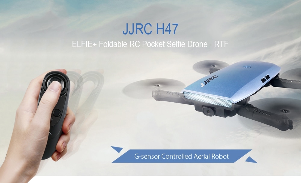 JJRC H47 ELFIE+ Foldable RC Pocket Selfie Drone - RTF