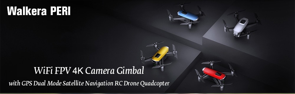 Walkera PERI WiFi FPV 4K Camera Gimbal RC Drone Quadcopter