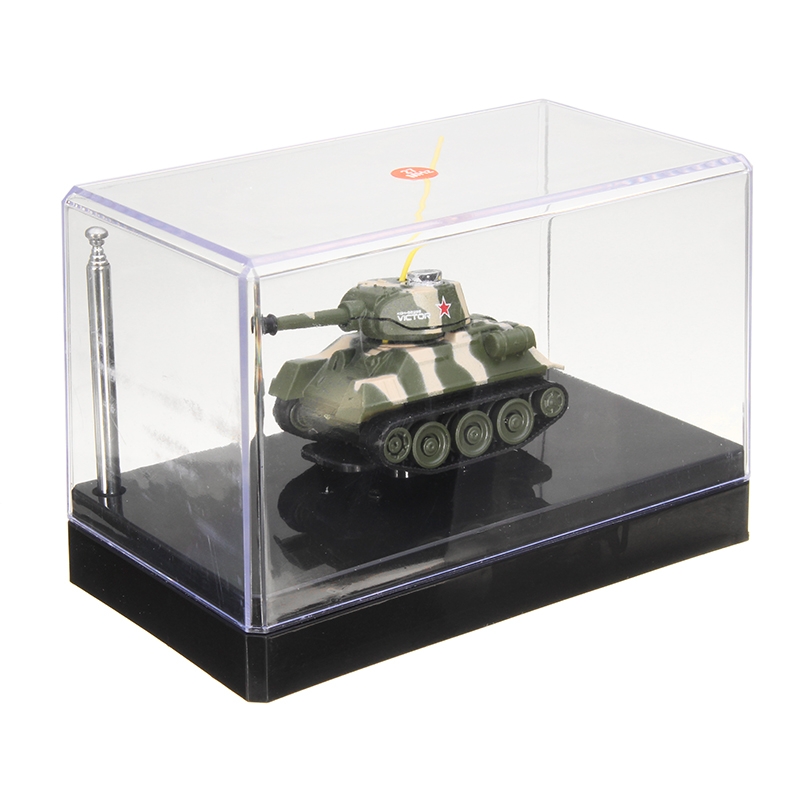 Happy Cow 777-215 Mini Radio RC Army Battle Infrared Tank With Light Model Toys For Kids Gift