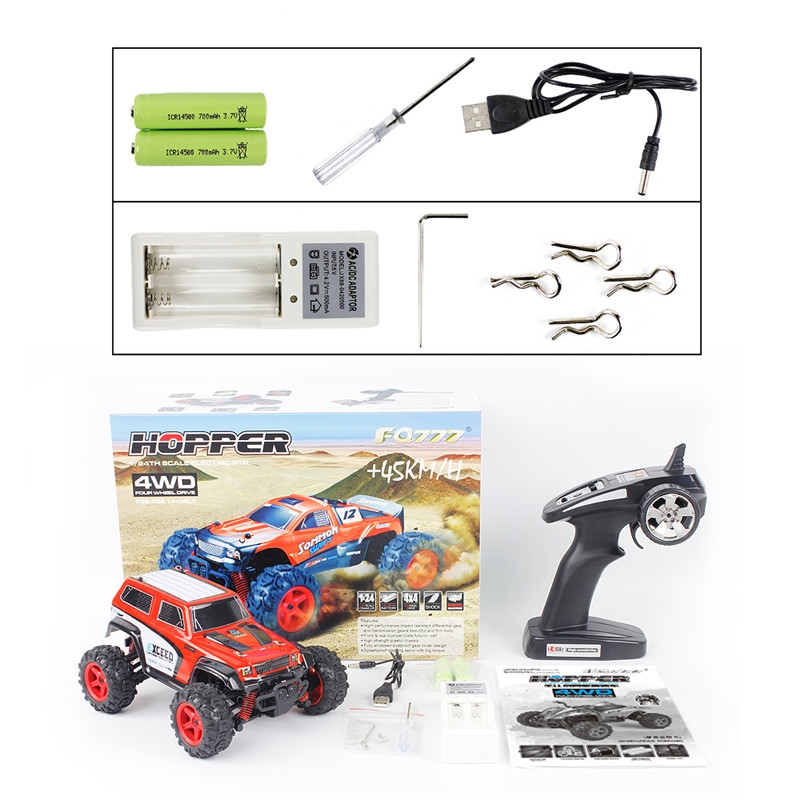 FQ 9014 1/24 2.4G 4WD RC Racing Car Full Scale High Speed Off-Road Racer Model Vehicle Toys