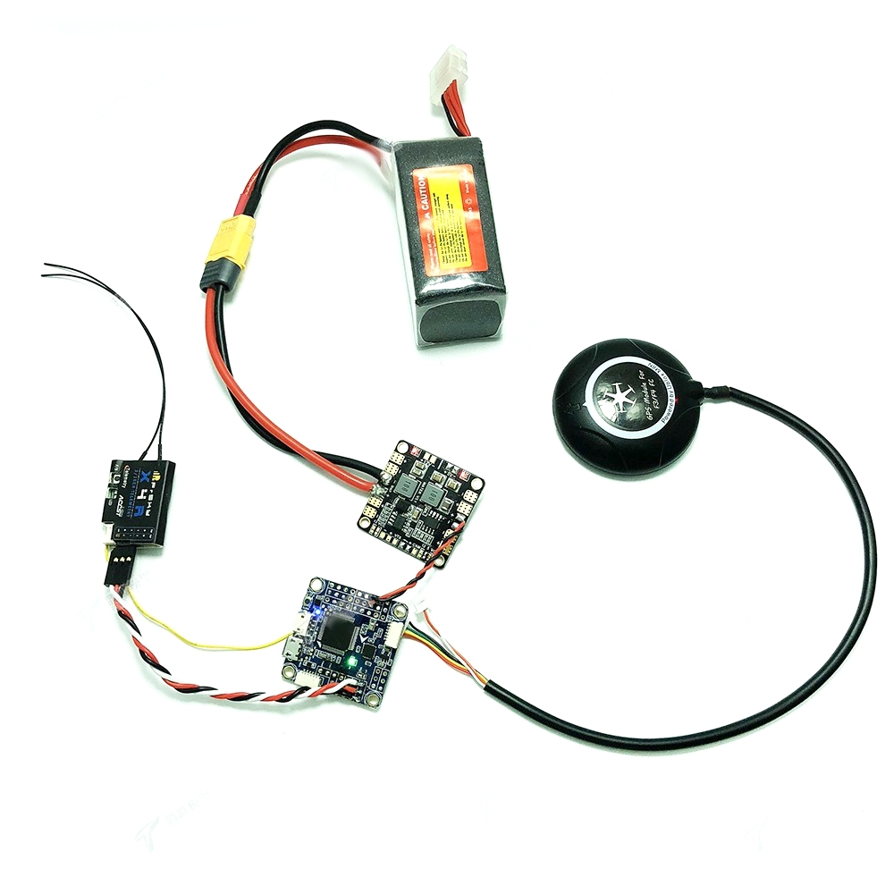 Inav F4 Deluxe 30.5x30.5mm Flight Controller Integrated with M8N GPS Compass Baro OSD for RC Drone