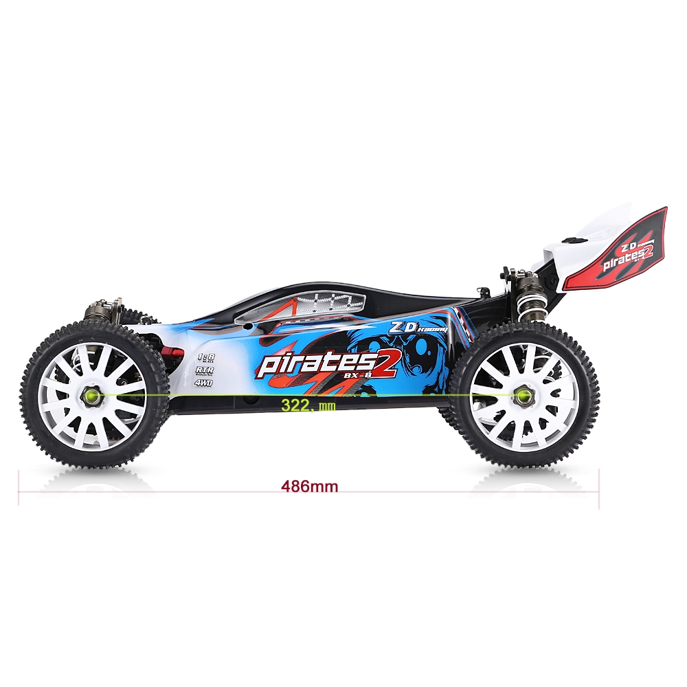 ZD 1/8 2.4G 4WD Brushless Electric Buggy High Speed 80km/h RC Car
