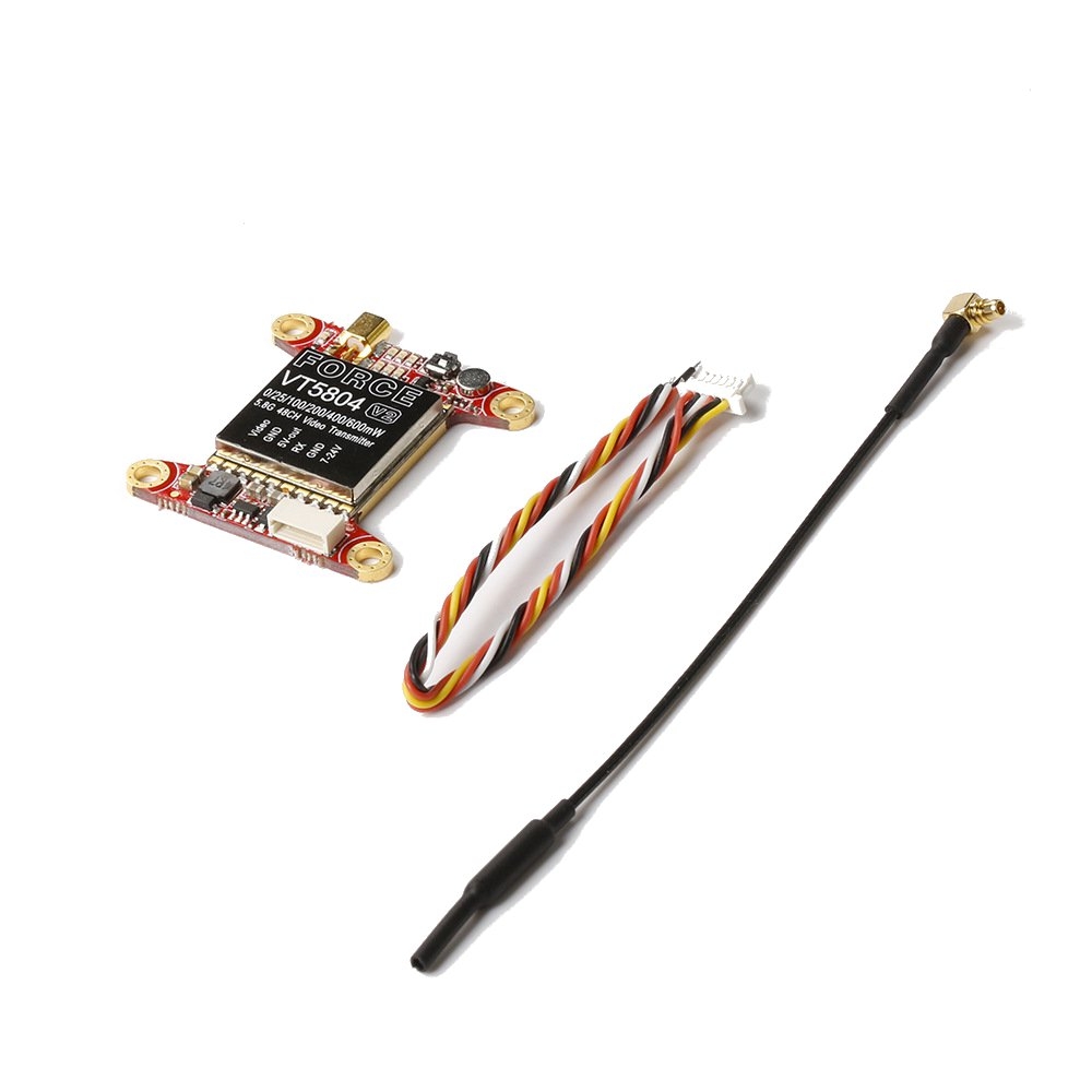 iFlight Force VT5804 V2 5.8G 48CH 0/25/100/200/400/600mW Switchable FPV Transmitter Support OSD