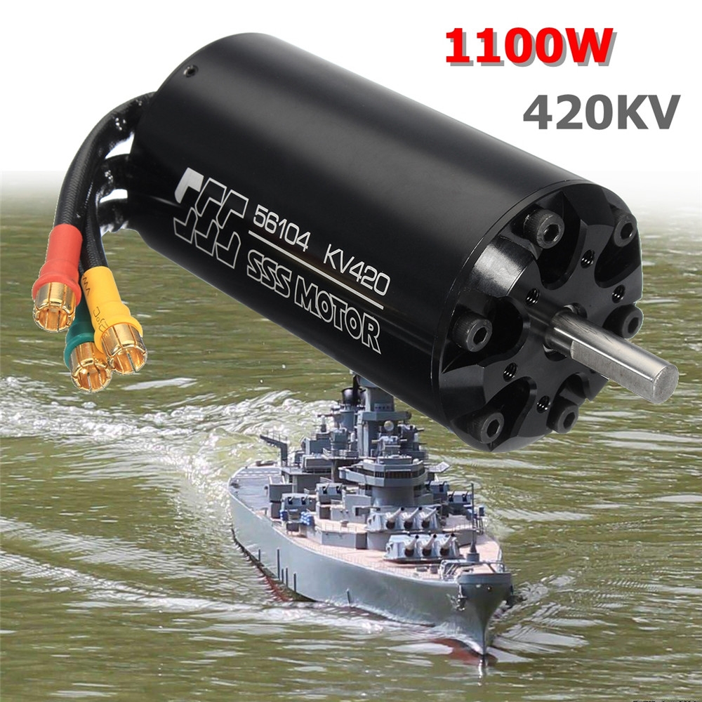 SSS 56104 / 420KV 11000W Brushless Motor 6 Pole For RC Marine Boat Electric Surfboard Parts