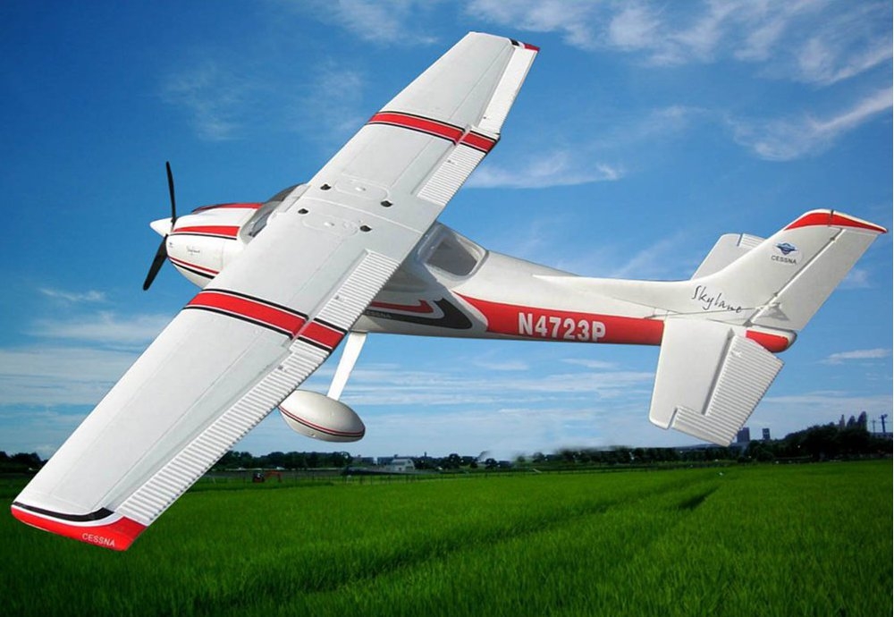 E-Do Model Cessna 182 ST 1500mm Wingspan EPO FPV Trainer RC Airplane PNP With LED Light Strap