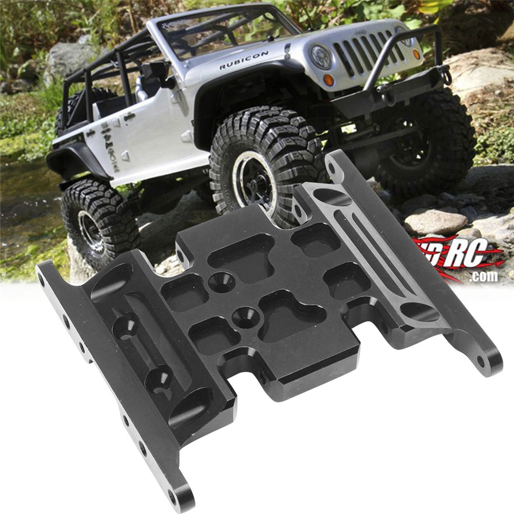 Black Aluminum Center Skid Plate Fit for 1/10 Crawler Axial SCX10 RC Car Parts