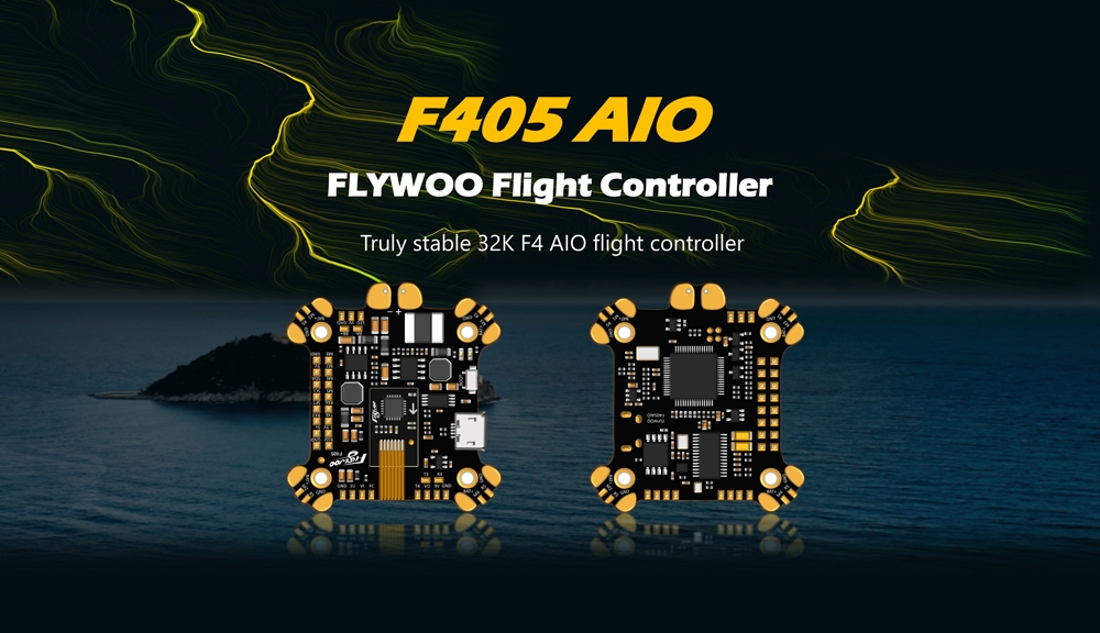 FLYWOO F405 AIO Flight Controller ICM20689 Built In OSD 5V 9V 2A BEC 3-8S For FPV Racing RC Drone
