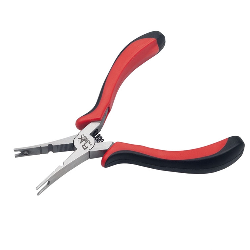 RJXHOBBY Stainless Steel Lingkage Ball Clamp Straight Head Ball Nose Pliers For RC Models