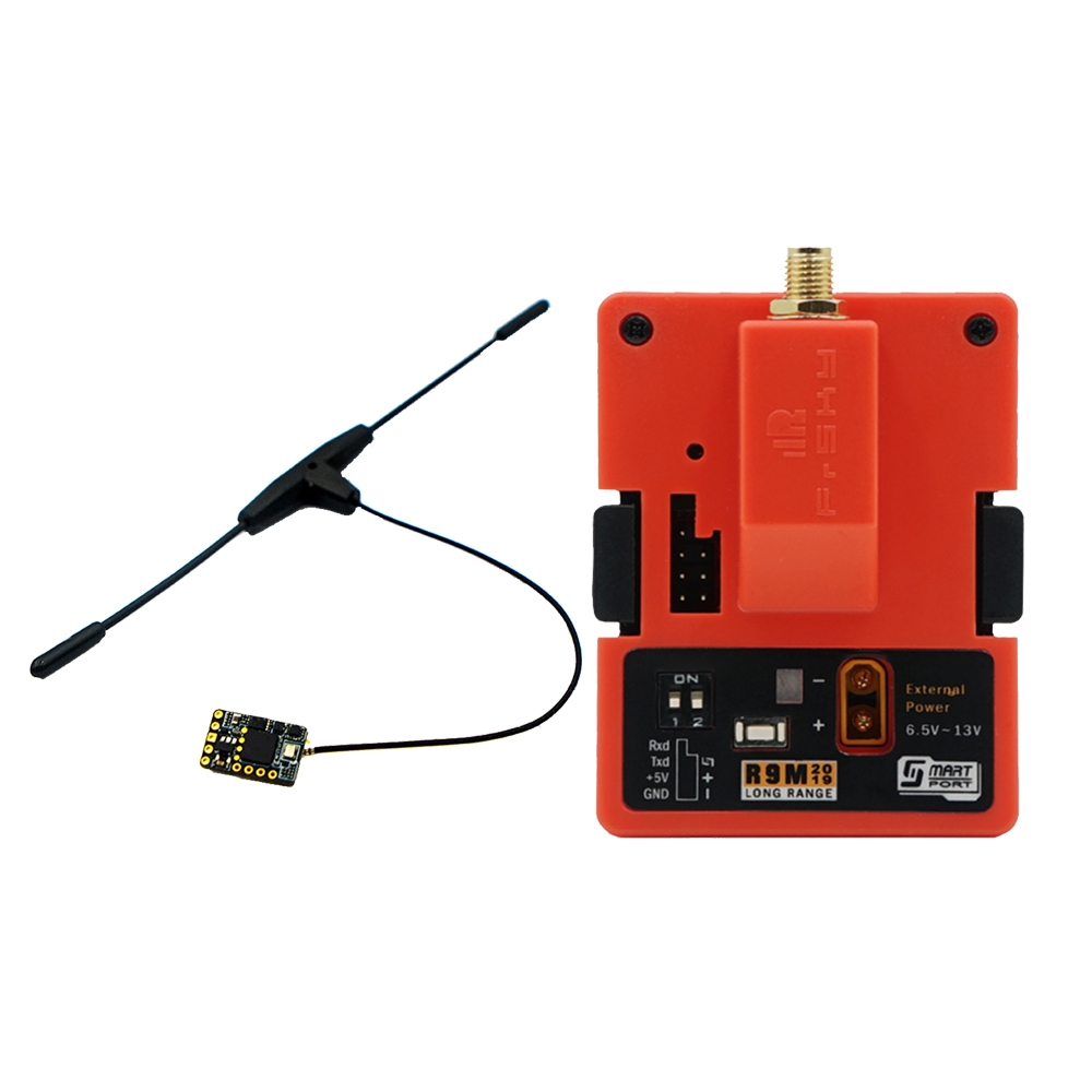 FrSky R9M 2019 900MHz Long Range Transmitter Module & R9 Mini Receiver with R9 Mini T Antenna Combo