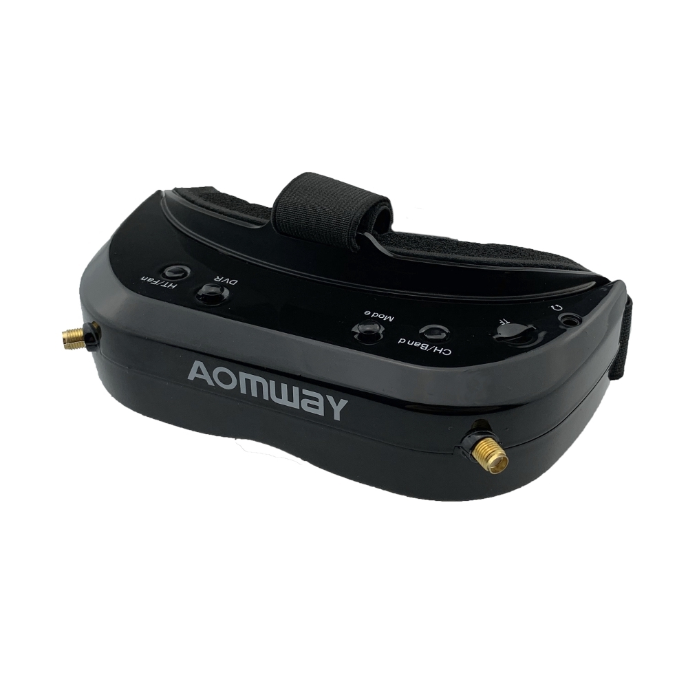AOMWAY Commander V1S FPV Goggles 854x480 5.8Ghz 64CH Diversity RF 2D/3D HDMI Built-in DVR Fan Support Head Tracking For RC Racing Drone