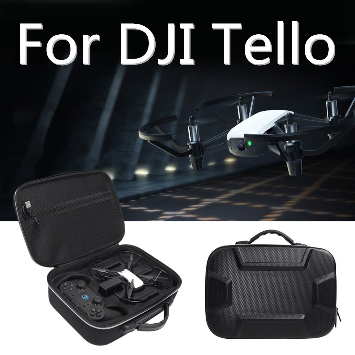 Multifunctional Storage Case Carrying Bag For DJI Tello Drone & GameSir T1d Remote Controller
