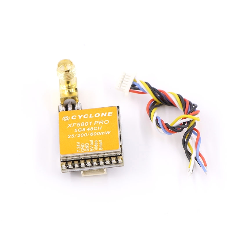 XF5801 Pro 25mW/200mW/600mW 5.8Ghz 48CH FPV Transmitter 2KM RP-SMA Support Smart Audio Pitmode for FPV Racing Drone