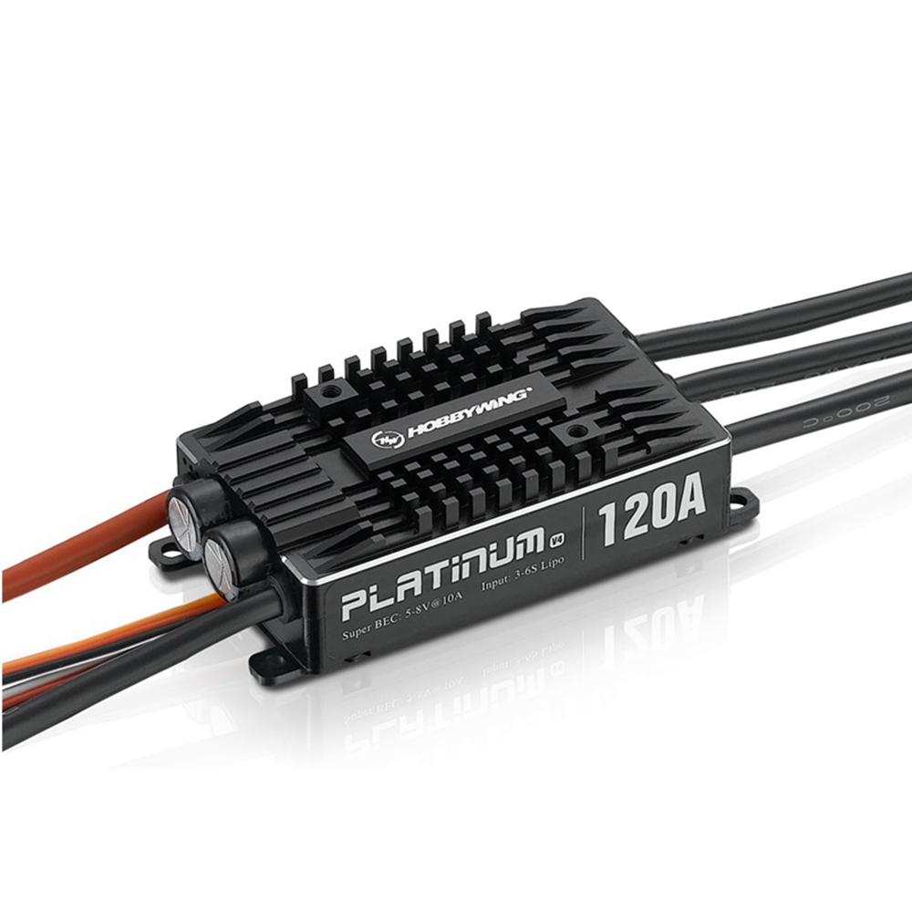 Hobbywing Platinum PRO 120A V4 3S-6S Brushless ESC With 8V 10A BEC For 500-550 Class RC Helicopter