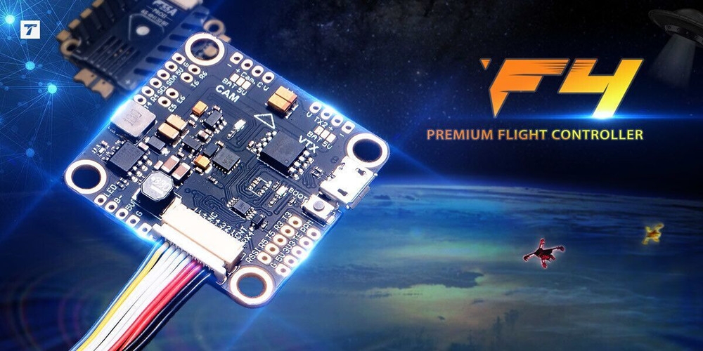 T-Motor F4 Premium Flight Controller AIO OSD 5V BEC Support TBS Nano Receiver for RC Drone FPV Racing