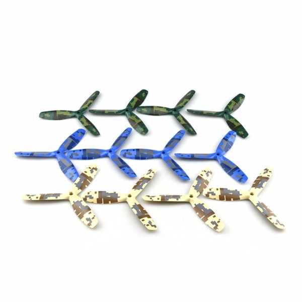 12PCS JJPRO-5050 3-Blade ABS CW/CCW Propeller Blue/Green/Yellow for FPV Racing