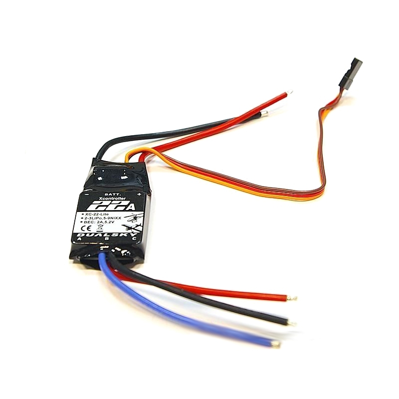 DUALSKY XC-22-Lite Ultra Light 22A Brusheless ESC Speed Control for RC Airplane FPV Racing Drone RC Car Boat