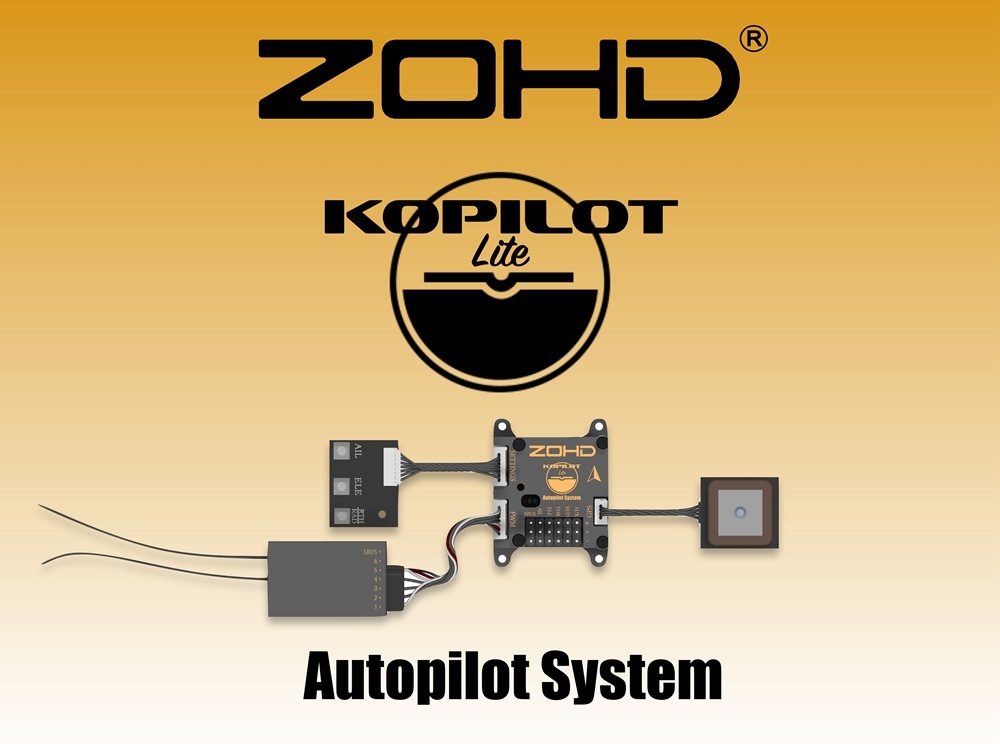 ZOHD Kopilot Lite Autopilot System Flight Controller with GPS Module Return Home Stabilization Gyro for FPV RC Airplanes Fixed-wing
