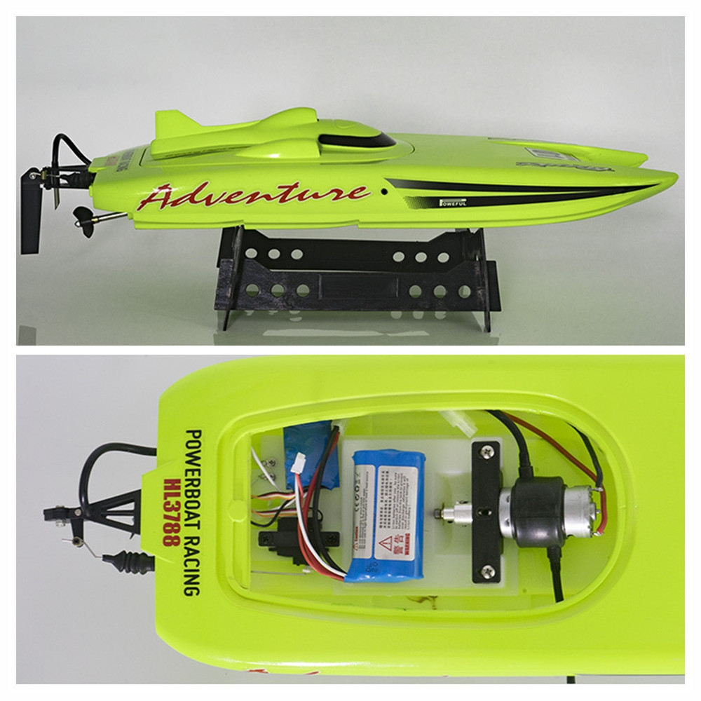 Heng Long 3788 with 2 Batteries 53cm 2.4G 30km/h Electric RC Boat Water Cooling RTR Model