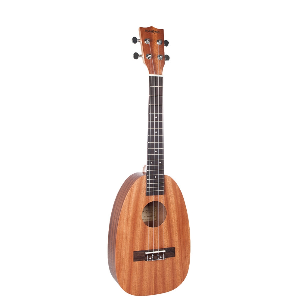 NAOMI 21/23/26 Inch 4 String Pineapple Shaped Sapele Ukulele Musical Instrument