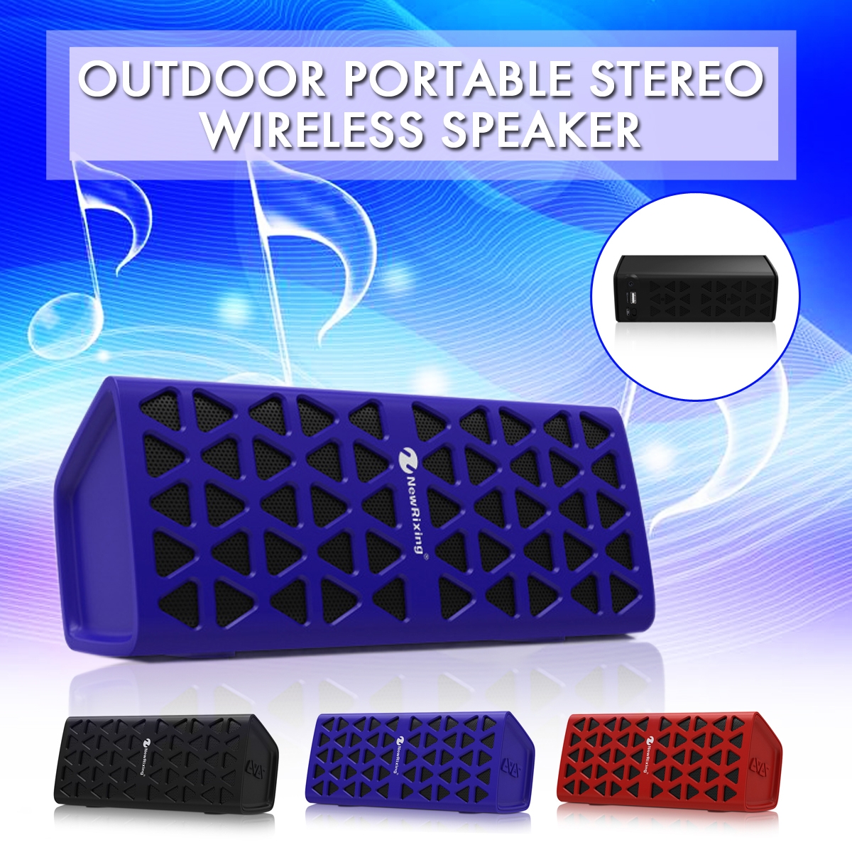 Wireless Speaker Bluetooth 5.0 Support 32G TF Card 1200mah Wireless Stereo