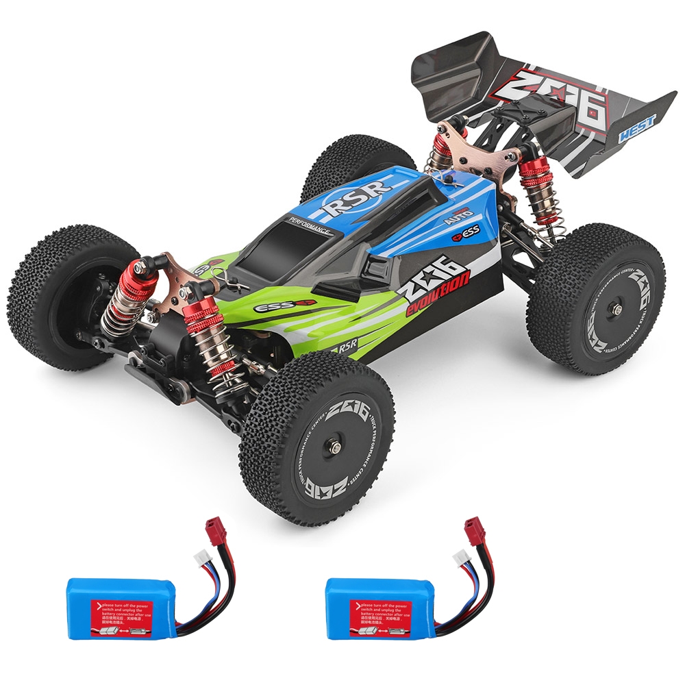 Wltoys 144001 1/14 2.4G 4WD High Speed Racing RC Car Vehicle Models 60km/h Two Battery