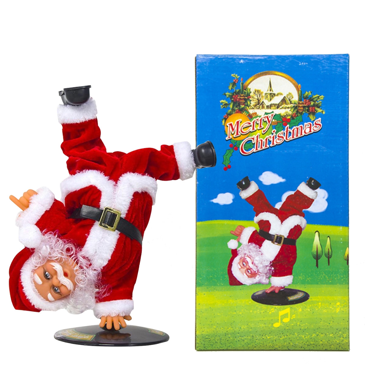 Xmas Ornaments Electronic Musical Dance Santa Claus Doll Christmas Decoration Action Figure Model Toy