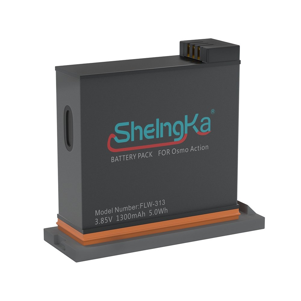 ShelngKa FLW-313 3.85V 1300mAh 5.0Wh LiPo Battery For DJI OSMO Action FPV Camera