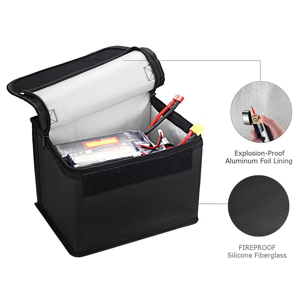 HTRC Fireproof Waterproof Lipo Battery Safety Charging Bag 21x16x16CM