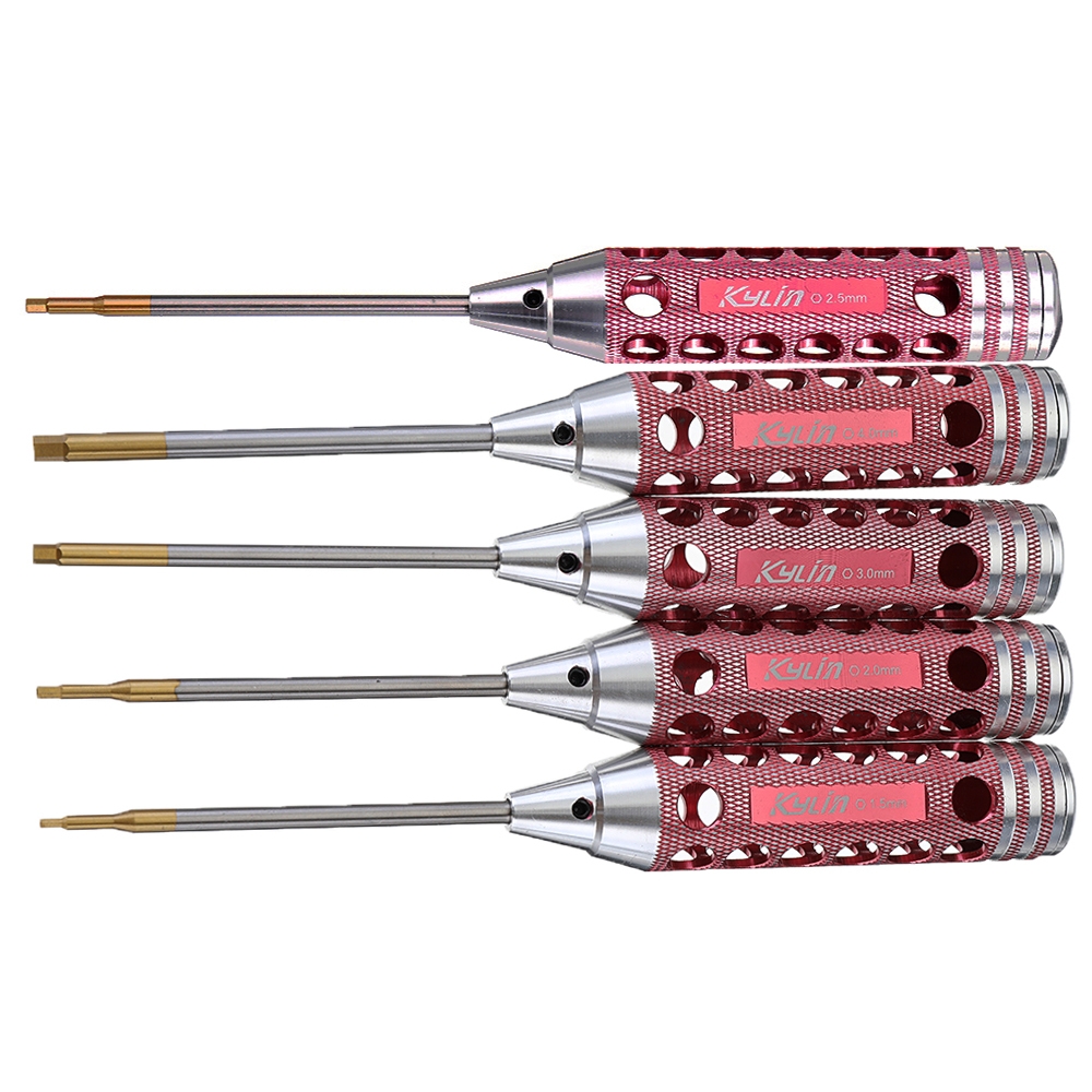 KDS KYLIN 1.5/2.0/2.5/3.0/4.0mm Hex Screwdriver 100mm Length With Carved Handle For RC Models