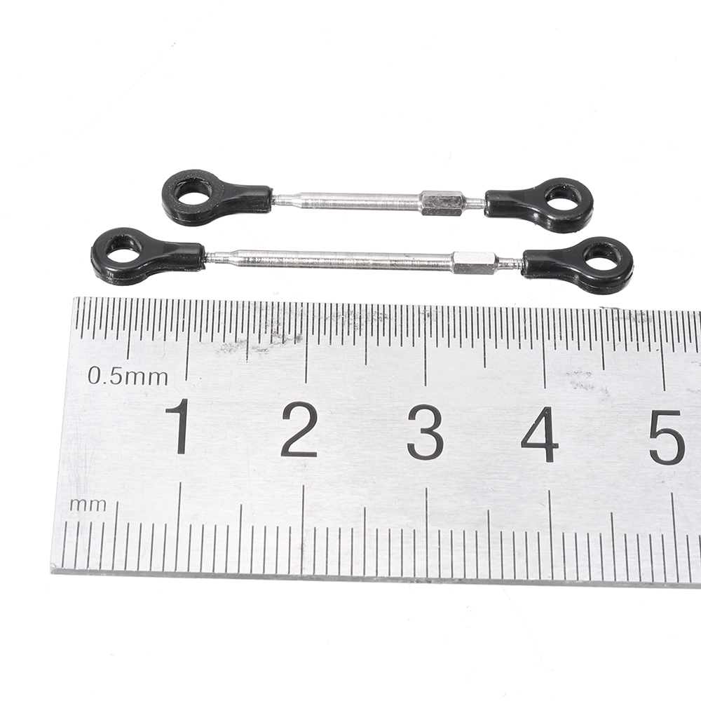 2PCS Sinohobby Mini-Q V28-019Z Adjustable Linkage Rods for 1/28 RC Car Spare Parts