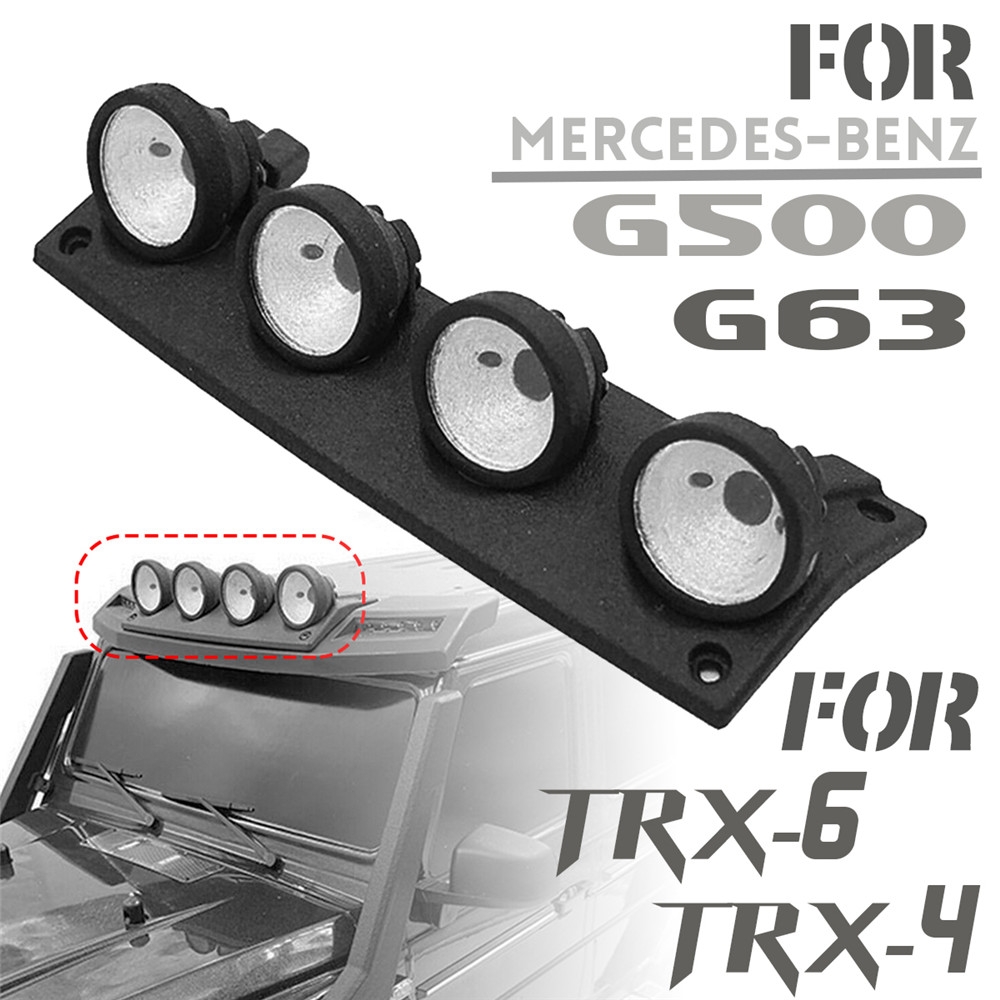 Car Roof Spotlight Headlight Lamp Kit for TRX4 TRX6 for Benz Mercedes G63 G500 RC Vehicles Parts