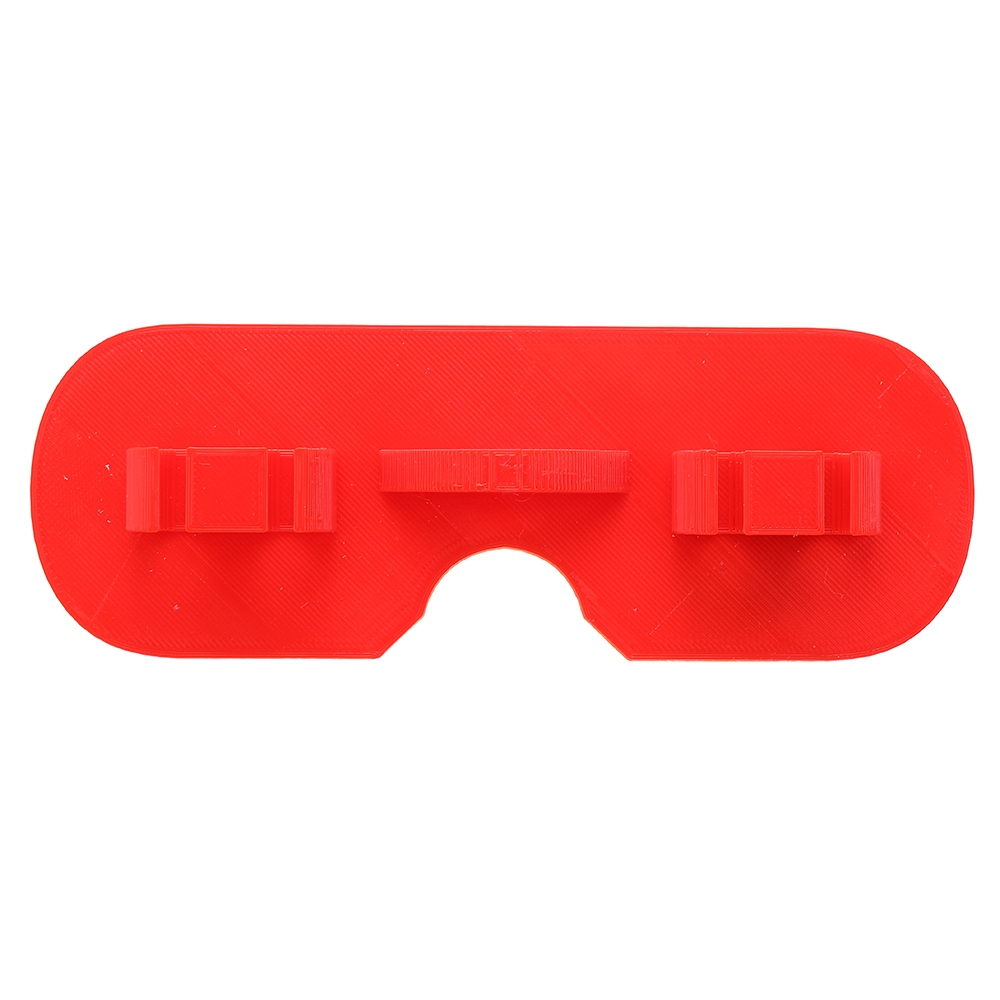 For DJI Digital Goggles URUAV Sunshade Hood Lens Protective Plate with Antenna Hole Black/Red