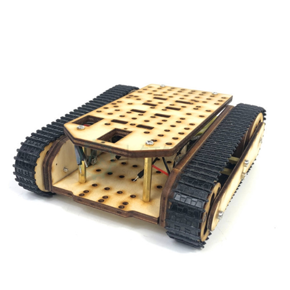 Small Hammer SN8600 DIY Wooden RC Robot Tank Assembled Robot Kit