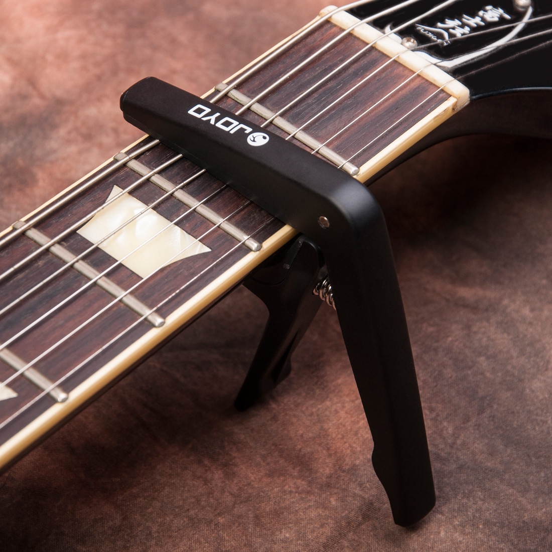 JOYO JCP-01 Light Guitar Capo Quick Change Clamp Key Plastic Steel with Guitar Pick for 6-String Acoustic Electric Guitar
