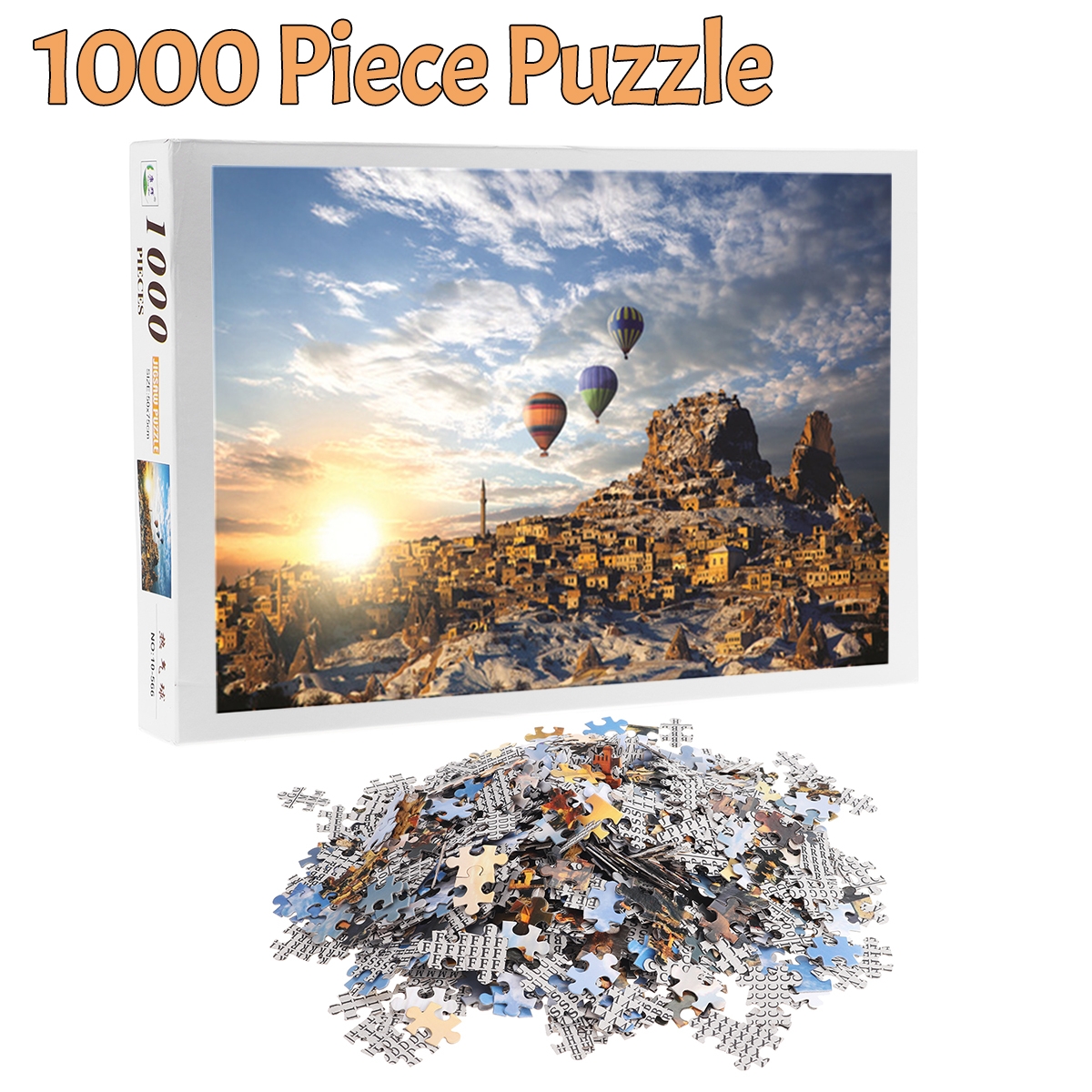 1000 Pieces Jigsaw Puzzle Toy DIY Assembly Paper Puzzle Building Landscape Educational Toy