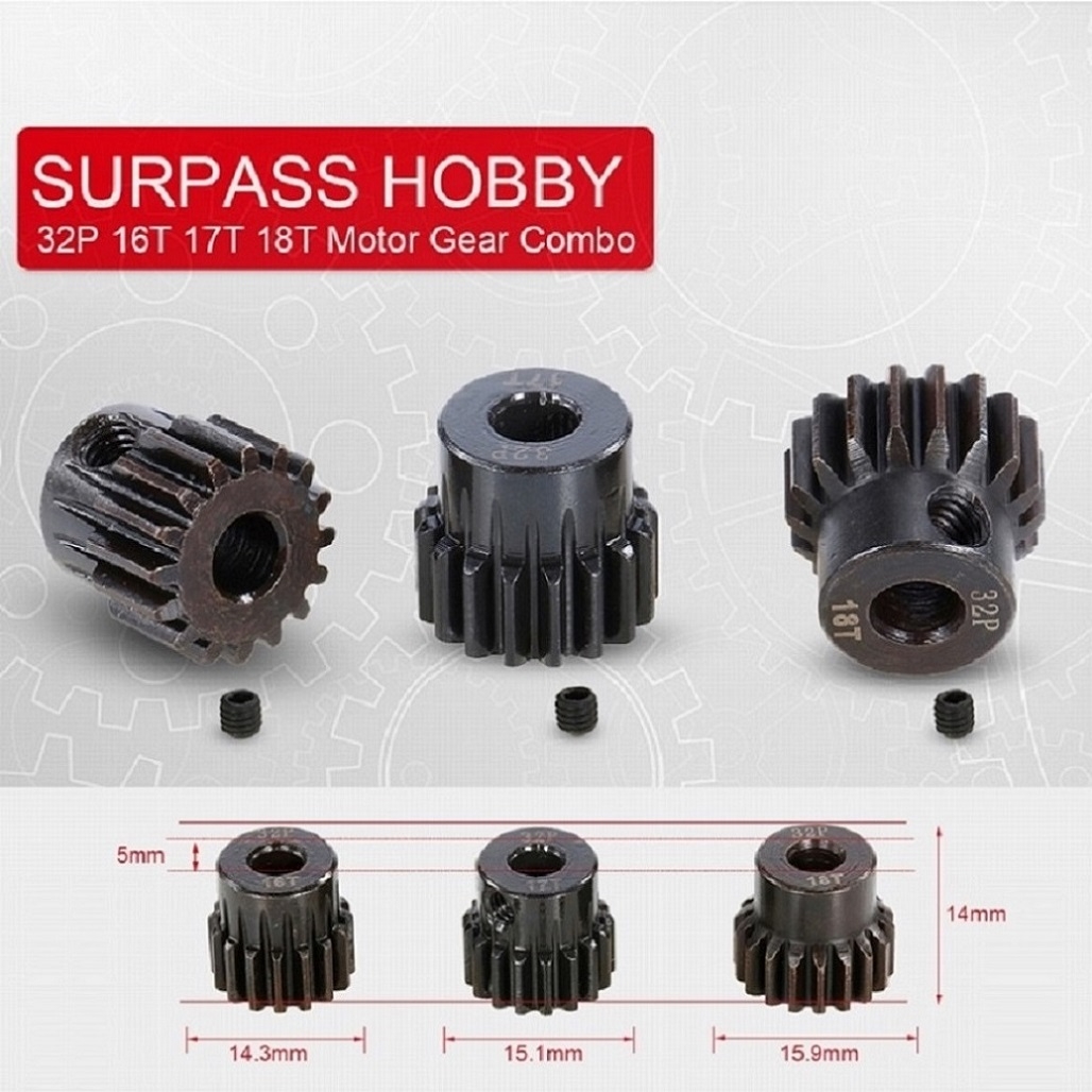 SURPASS HOBBY 32DP 5mm Metal Gear For 1/8 RC Car Models Vehicle Parts