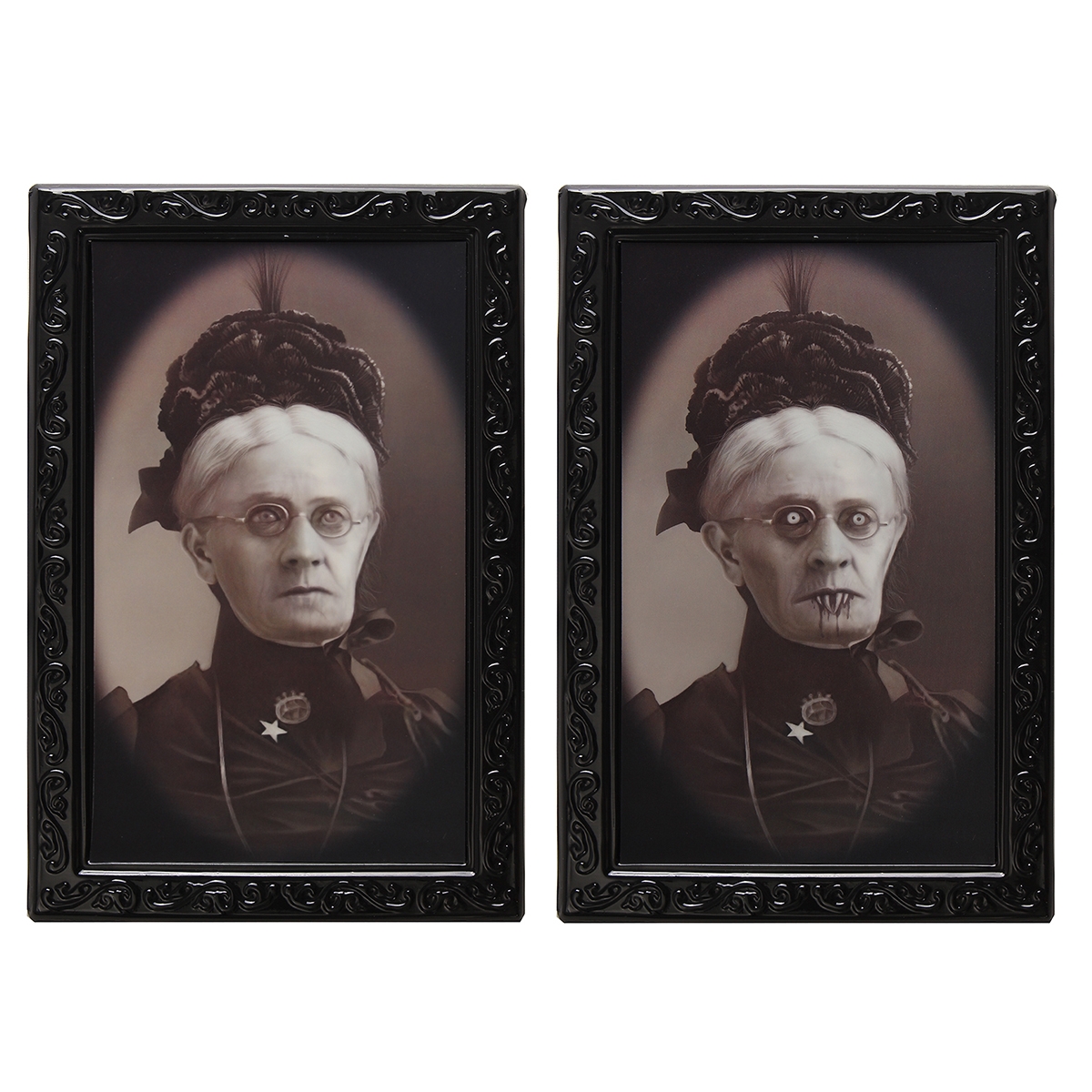 Hallowmas Lenticular 3D Changing Face Horror Portrait Haunted Spooky Decorations