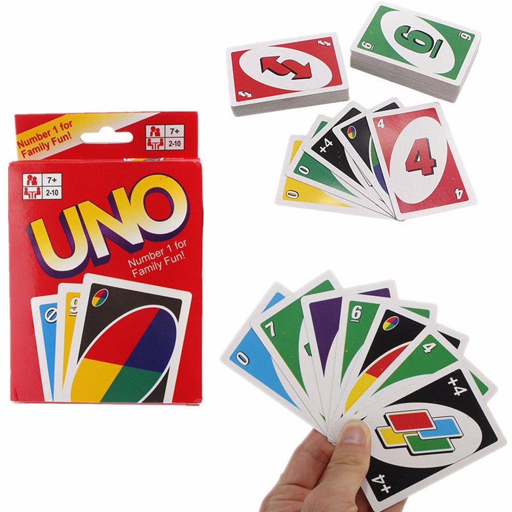 UNO 108 Fun Standard Playing Cards Game For Family Friend Travel Instruction NEW