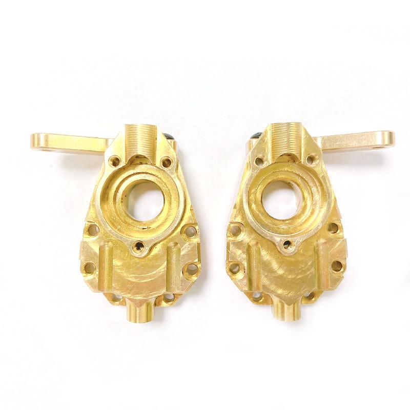 2pcs Brass Front Axle Steering Cup For 1/10 Trx4 Rc Car Crawler Truck Upgraded Spare Parts