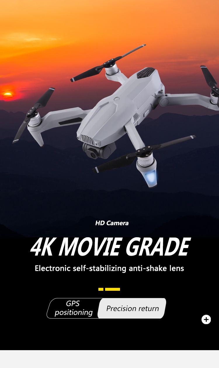 F007 5G WIFI FPV GPS With 4K HD ESC Self-stabilizing Gimbal Camera 25mins Flight Time Brushless RC Drone Quadcopter RTF